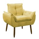 Ver imagem 3 de Kit 2 Poltrona Decorativa Sala Estar Escritório Quarto Prime: Amarela