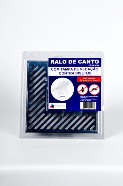 Ralo de Canto L com Tampa de Vedação Contra Insetos(Cromado) - 4