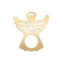 Ver imagem 1 de Porta Guardanapo Anjinho Kit com 4 Peças 7cmx8cm - Cria Arte Laser Dourado