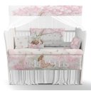 Ver imagem 1 de Kit Berço Enxoval de Bebê Jardim Encantado Menina Rosa - Kt572