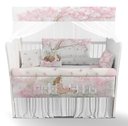Ver imagem 1 de Kit Berço Enxoval de Bebê Jardim Encantado Menina Rosa - Kt572