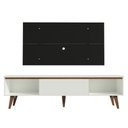 Ver mais imagens de Rack Madesa Reims e Painel para Tv até 55 Polegadas 2 Portas e 1 Gaveta - Branco/preto