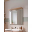 Ver imagem 5 de Gabinete para Banheiro Rosa Dubai 1 Porta 1 Gaveta MDF 80cm Rosa com Cuba e Espelho LED On Móveis
