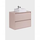 Ver imagem 7 de Gabinete para Banheiro Rosa Dubai 1 Porta 1 Gaveta MDF 80cm Rosa com Cuba e Espelho LED On Móveis