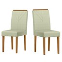 Ver imagem 1 de Kit 2 Cadeiras Sala de Jantar Amanda Ype/linho Palha
