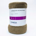 Ver imagem 3 de Cobertor Solteiro Manta Microfibra Antialérgico 1,5x2,2m Bege - Camesa