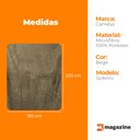 Ver imagem 6 de Cobertor Solteiro Manta Microfibra Antialérgico 1,5x2,2m Bege - Camesa