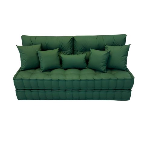 Futon Turco Duplo Verde 333 + Acessorios