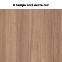 Ver imagem 2 de Mesa de Reunião com Caixa de Tomada Retangular 260 x 120 cm Pé Painel PE25 MDP Noce Naturalle