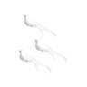 Kit Pomba Branca Plumas 17cm 3 Unidades Enfeite Natal - Magizi - 1