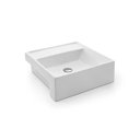 Ver imagem 1 de Cuba de Semi Encaixe Docol 41x41 970126 Quadrada com Mesa Branca Esmaltada