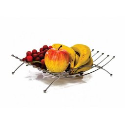 Fruteira Prime Aço Cromado 30cm para Mesa - Erca Aramados - 1