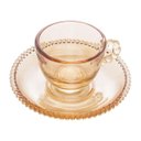 Ver imagem 1 de Jogo 4 Xícaras De Café Cristal Âmbar Pearl Wolff