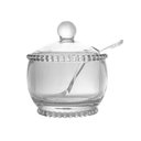 Ver imagem 2 de Açucareiro de Cristal C/Colher Pearl Bolinha Transparente Wolff