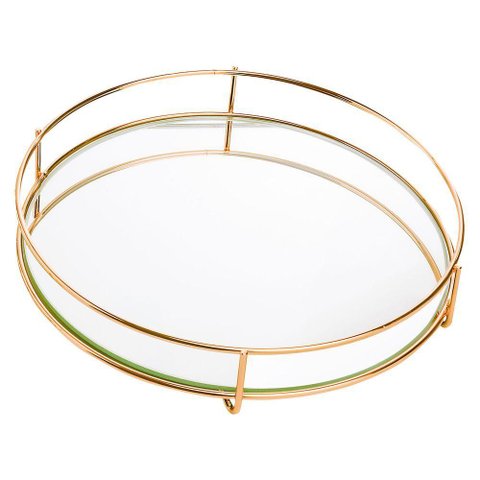 Bandeja Hara Fence Golden Redonda 20cm