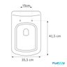 Assento Sanitario Tampa Fiori Lirio Branco Tupan Pp - 5