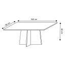 Ver imagem 2 de Mesa de Jantar New Ceval Ana 160x90cm