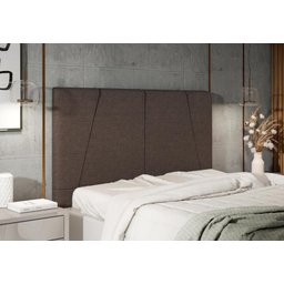 Cabeceira para Cama Box Gênova Solteiro 0,90cm Linho Marrom - Fdecor - 3