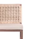 Ver imagem 2 de Kit 4 BANQUETA GAIA – Corda náutica rami assento corino bege