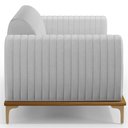 Ver mais imagens de Kit Sofá 2 Lugares 150cm com 2 Poltronas Molino Pés D'ouro D02 Linho Cinza D-315 - Lyam Decor