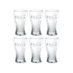 Jogo Copo Coca-Cola Contour Vidro 300ml 6 Unidades - Nadir - 1