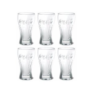 Jogo Copo Coca-Cola Contour Vidro 300ml 6 Unidades - Nadir
