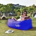 Ver imagem 3 de Sofá de Ar Inflável Camping Bag Saco de Dormir Azul VG+ VG Plus
