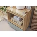 Ver imagem 7 de Gabinete de Banheiro Balcão Rainha C- 1 Gaveta e 1 Nicho 70cm Nature-verde - Nesher