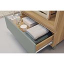 Ver imagem 6 de Gabinete de Banheiro Balcão Rainha C- 1 Gaveta e 1 Nicho 70cm Nature-verde - Nesher