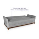 Ver imagem 6 de Sofá Cama Reclinável Caribe Bouclê Cinza 2,02m - King House