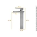Ver imagem 4 de Torneira Banheiro Monocomando Cascata Alta Calha Metal 1209