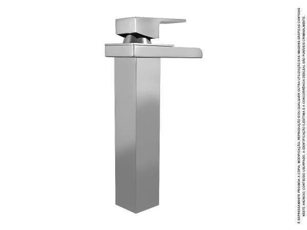 Torneira Banheiro Monocomando Cascata Alta Calha Metal 1209 - 7