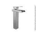 Ver imagem 2 de Torneira Banheiro Monocomando Cascata Alta Calha Metal 1209