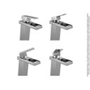 Ver imagem 3 de Torneira Banheiro Monocomando Cascata Alta Calha Metal 1209