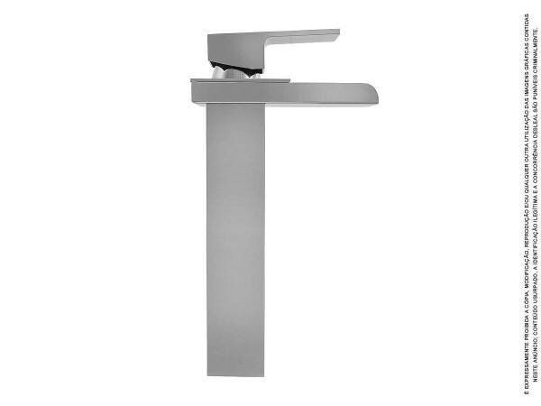 Torneira Banheiro Monocomando Cascata Alta Calha Metal 1209 - 6