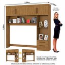 Ver imagem 3 de Guarda Roupa Casal Modulado Sevilha 4 e 2 Portas 8 Gavetas Carioca Móveis