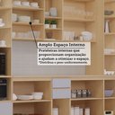 Ver imagem 3 de Cozinha Completa 100% MDF 6 Peças com Espaço para Micro-ondas e Tampo 310cm Aura Luciane Móveis