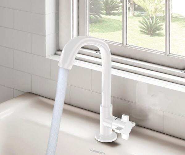 Torneira Lavatório Mesa Fitt Branco 1195 F64 Lorenzetti - 2
