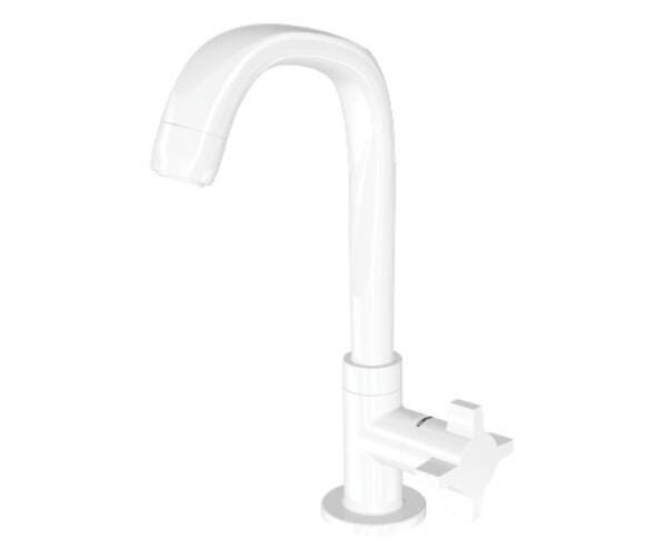 Torneira Lavatório Mesa Fitt Branco 1195 F64 Lorenzetti - 1