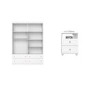 Ver imagem 4 de Conjunto Quarto Juvenil Americano com Guarda-Roupa 4 Portas Branco