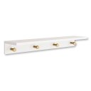 Ver imagem 1 de Prateleira Cabideiro Fosco Madeira Natural Bia 89 cm Branco