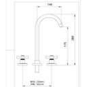Ver imagem 2 de Torneira Misturador Cobre Lavatório Bica Alta C62 1/4 Volta