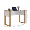 Ver imagem 3 de Mesa Escrivaninha Estudo Home Office Branco