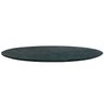 Mesa de Jantar Cone Oval Cimento Queimado com Tampo Pedra, Mármore e Granito Tatu Bola Móveis 1.60x9 - 1