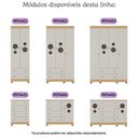 Ver imagem 7 de Berço Americano 3 em 1 com Colchão Incluso e Cômoda 2 Portas 4 Gavetas Bombom Multimóveis Mp4720