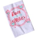 Ver imagem 5 de Kit 6 Pano de Copa Sarja Amor de Mãe 220g/m² 100% Algodão 45x75cm Branco