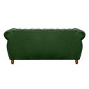 Ver imagem 3 de Sofá Chesterfield Realeza 3 Lugares Decoração Retrô - Veludo Verde