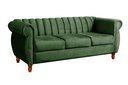 Ver imagem 2 de Sofá Chesterfield Realeza 3 Lugares Decoração Retrô - Veludo Verde