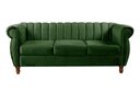 Ver imagem 1 de Sofá Chesterfield Realeza 3 Lugares Decoração Retrô - Veludo Verde
