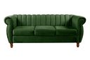 Ver imagem 1 de Sofá Chesterfield Realeza 3 Lugares Decoração Retrô - Veludo Verde